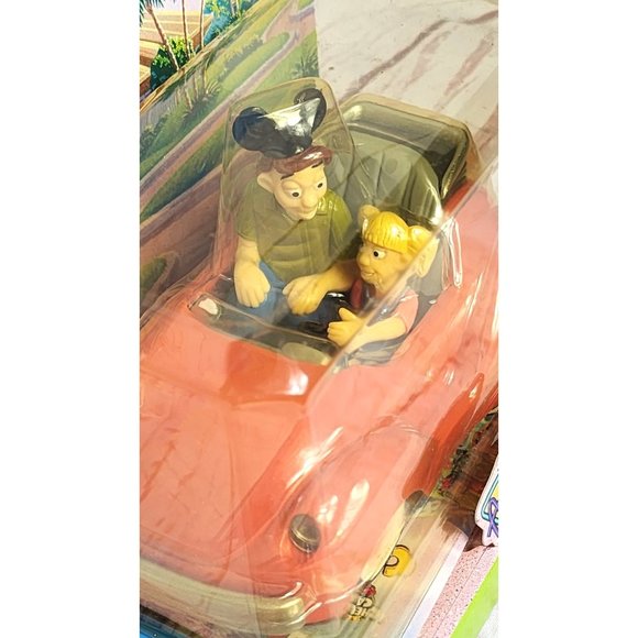 Vintage 2000 The Autopia Cars Disneyland Chevron Cars - Free Postcard & Stickers - Picture 2 of 16